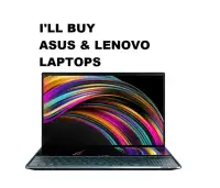i buy asus, lenovo laptop (zenbook, vivobook, x1 carbon, yoga)