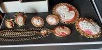 Collectable 70’s Vintage Cameo Jewelry 