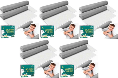 NEW Lot of 5 Lumara 2-Pack Inflatable Non-Slip Safety Guard Bed, View more