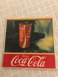 Vintage plastic coke sign