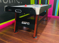 ESPN 72-inch Air Powered Hockey Table with Table Tennis 