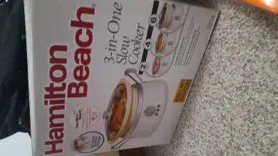 Hamilton Beach 3-in-1 Slowcooker. Obo, View more