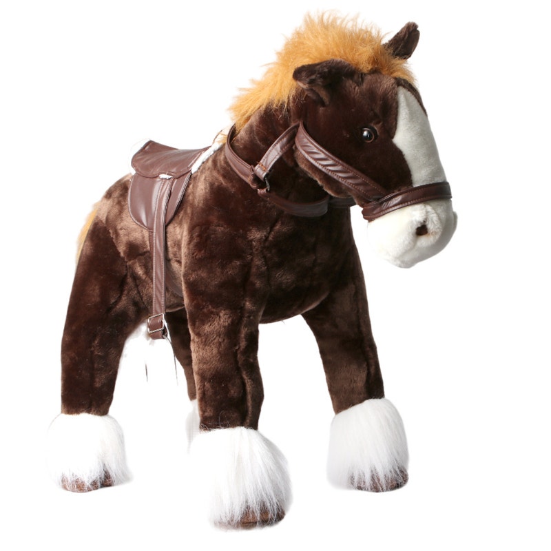 Vintage Dan Dee Clydesdale Ride On Horse GIANT Toy 90s Toys & Games