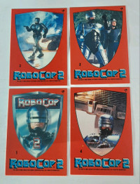 Série Complète de 11 Cartes Insertion Robocop2  O-Pee-Chee 1990