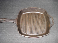 Lodge cast iron grill fry pan