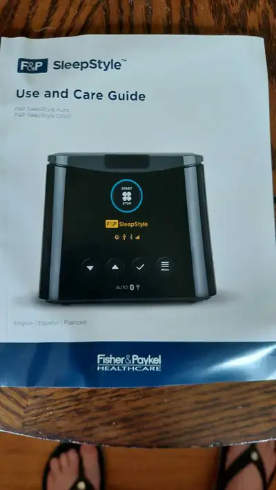 Older model Fisher & Paykel CPAP machine. Barely used, cleaned routinely when in use. Hoses, mask co...