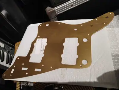 OEM Fender Jazzmaster gold anodized Pulled from a J mascis model In good condition with minimal wear...