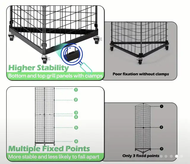 Trianguler gridwall display stand64519996012801122
