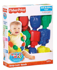 Fisher-Price Geometric Shapes Snap Lock Beads
