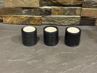 Set of 3 ~ Stone Ceramic Tealight Holders