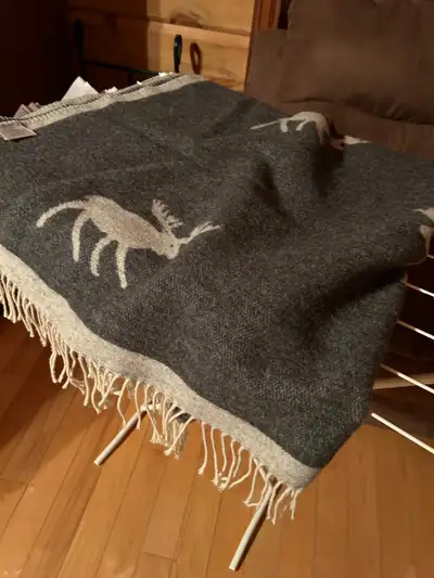 Beautiful Wool blanket made in Portugal, never used, View more