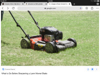 Lawn Mower Blade Sharpening 