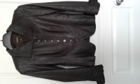 Ladies Danier Dark brown leather jacket