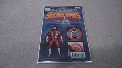 Secret Wars #5 (2015) comic - Action Figure Variant Cover - Falcon * First appearance of Night Machi...