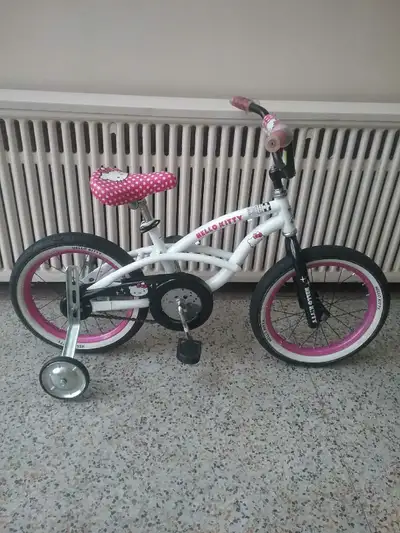 Girls Bike 16" Tires with Training Wheels + Free Helmet, View more