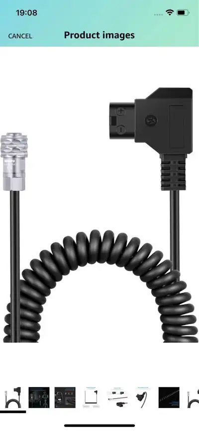Neewer D-Tap to BMPCC 4K/6K Coiled Power Cable, View more