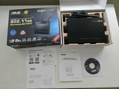 ASUS wireless WiFi Router Rt-AC68U, View more