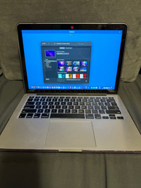 2015 MacBook Pro “13 Retina  2.7 Dual Core i5 8g ram 512 storage