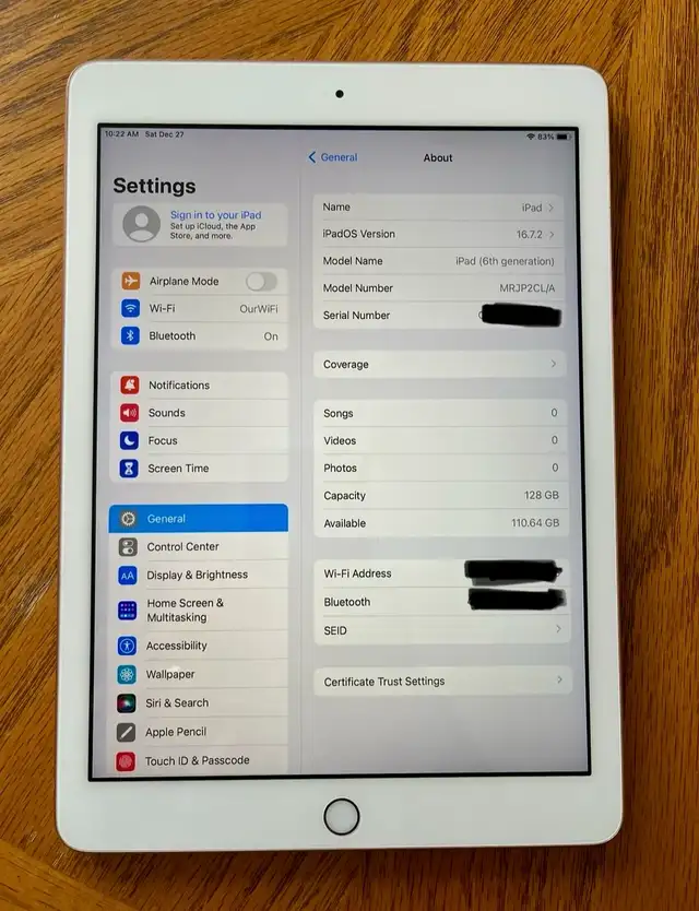 iPad 6th generation - for parts in iPads & Tablets in Oakville / Halton Region - Image 6