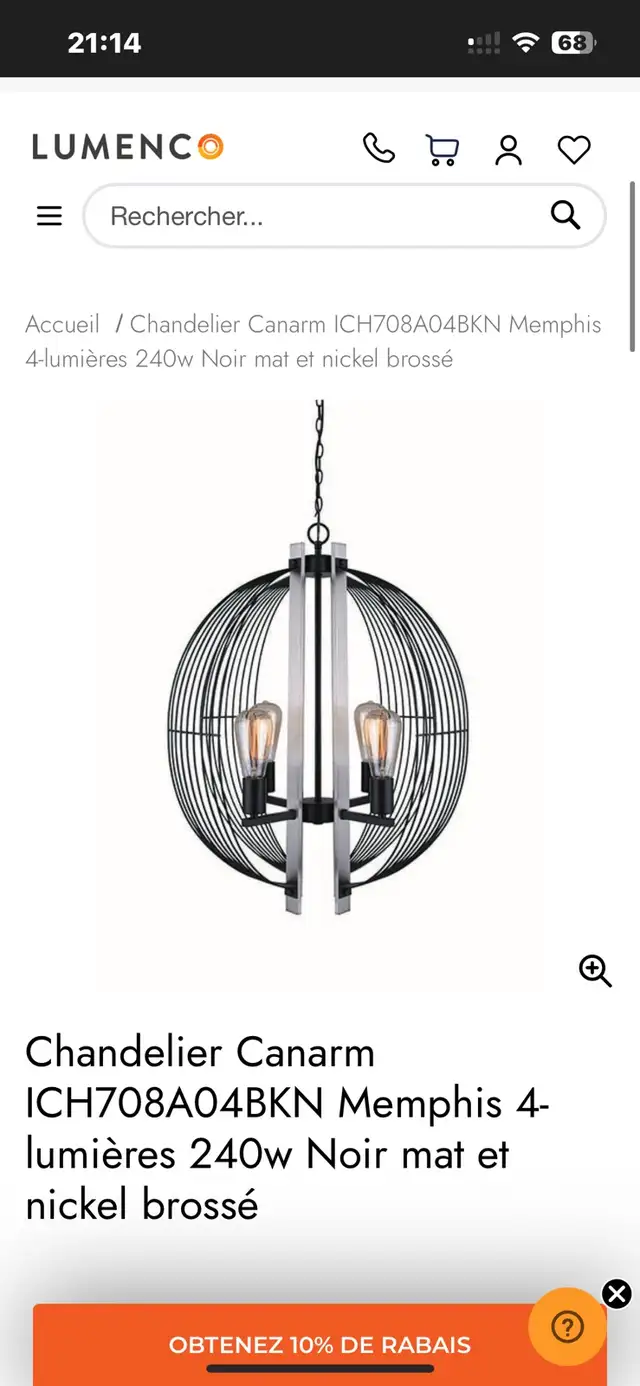 Luminaire Suspendu in Indoor Lighting & Fans in City of Montréal - Image 6
