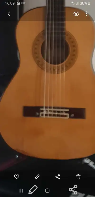 1973 pan classical 3/4 guitar, View more