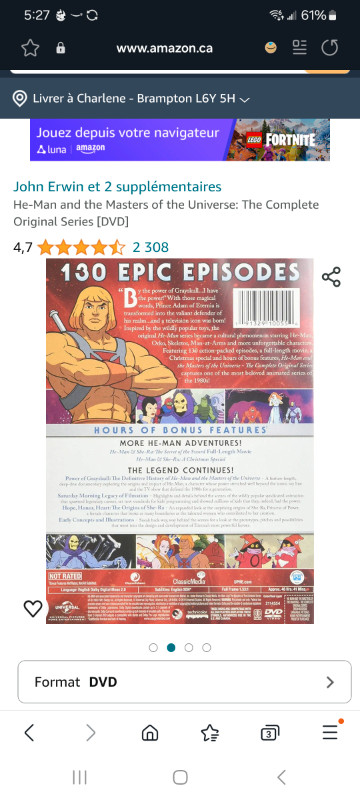 NEW! SHE-RA & HE-MAN DVD COMPLETE SERIES in CDs, DVDs & Blu-ray in Mississauga / Peel Region - Image 3