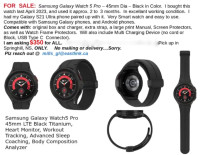 FOR  SALE:  Galaxy Watch 5 Pro - 45mm, Black