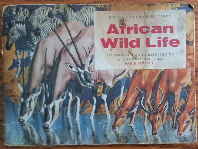1962 Brooke Bond 50 Teacard Set in Album " African Wildlife" in Arts & Collectibles in Petawawa - Image 2