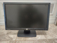 Hp 20" monitor  with power and VGA cords,