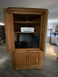 Oak cabinet -corner unit