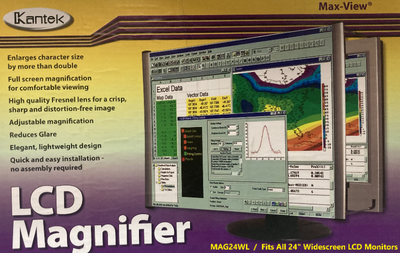 LCD Monitor Magnifier 24” Widescreen Monitor (Kantek MAG24WL), View more