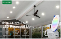 4'' Color Pot Lights Dimmable Recessed 10W 120V AC in/outdoor