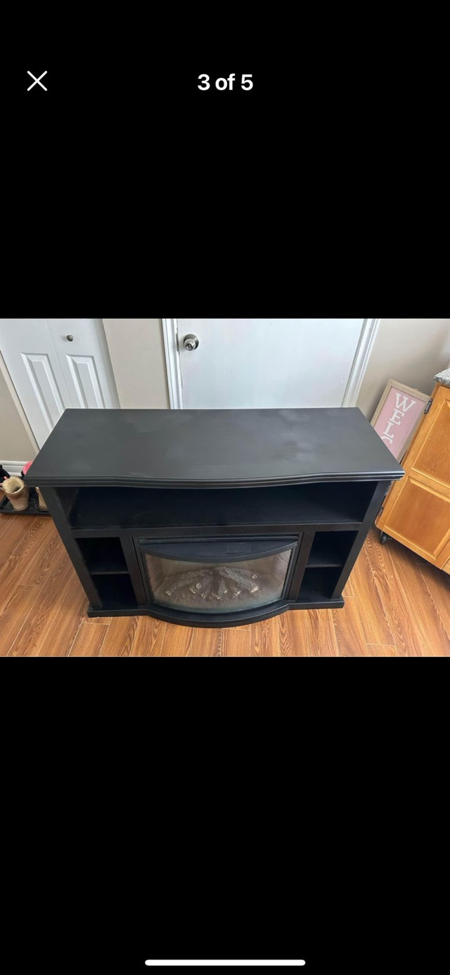 Electric Fireplace TV Stand  in TV Tables & Entertainment Units in Oshawa / Durham Region - Image 2
