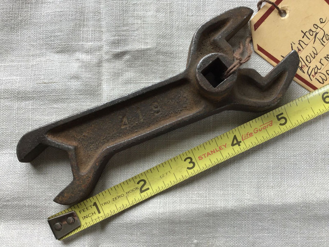 Vintage Plow Tractor Farm 419 Wrench in Hand Tools in Kamloops