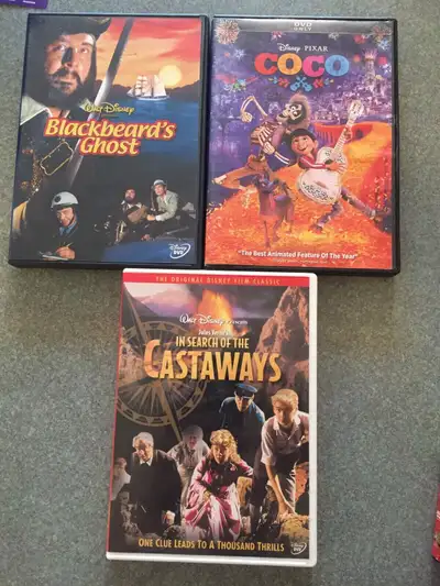 Disney DVDs EUC Blackbeard’s Ghost Coco In Search of Castaways , View more