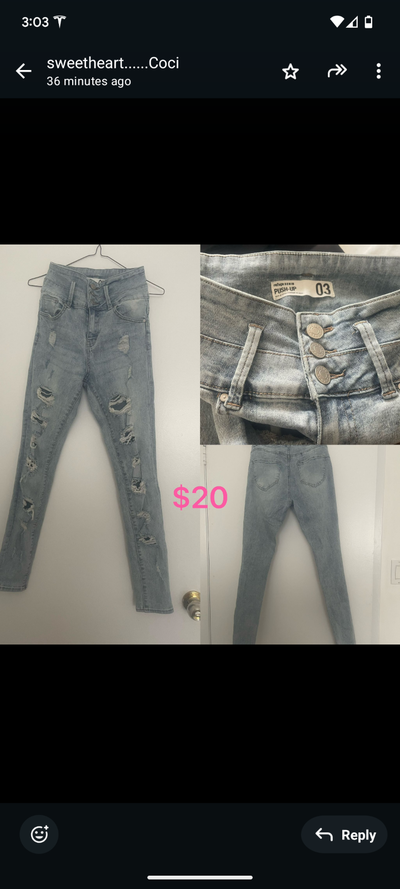 womens jeans size mediumworn a couple of timesmissisauga, View more