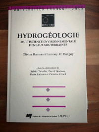 Hydrogéologie.