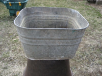 Galvanized tub