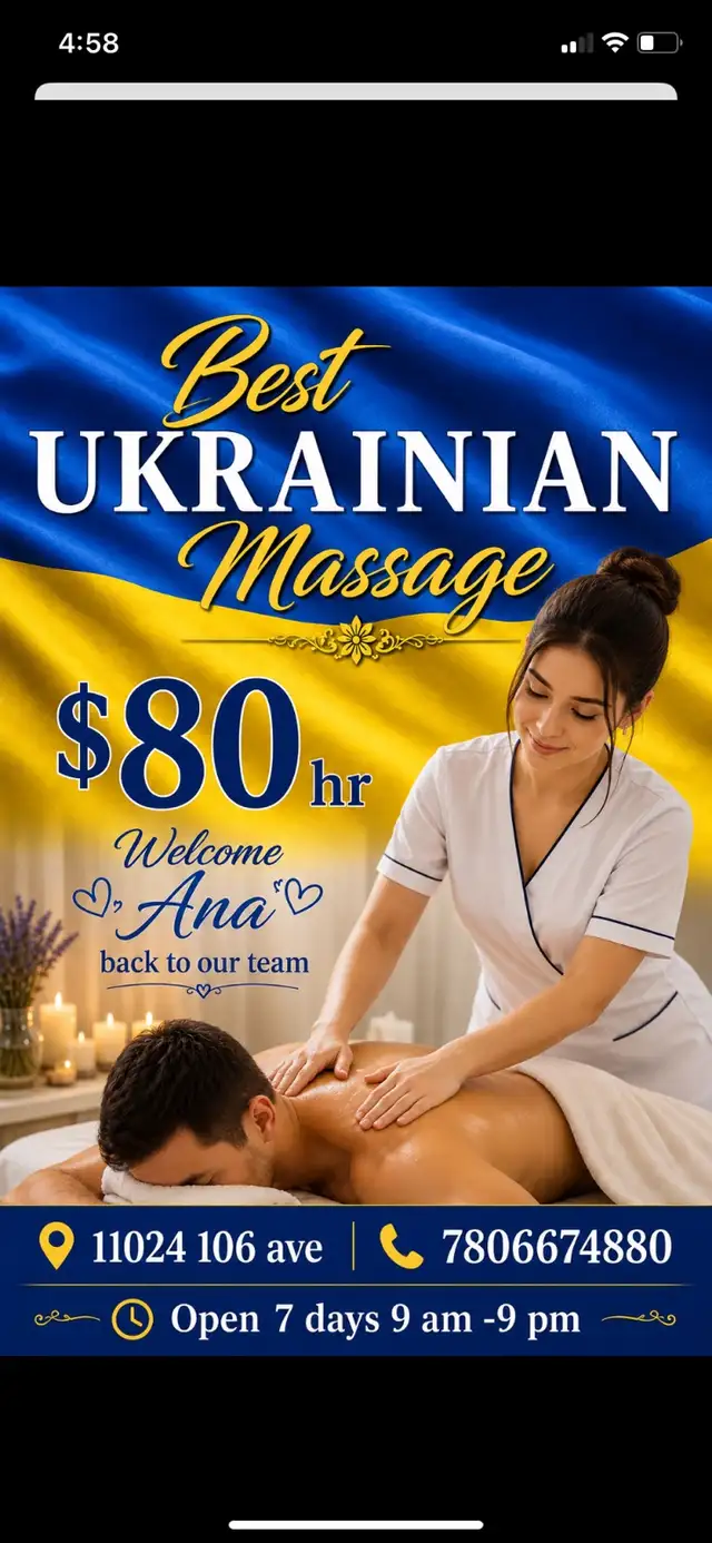 Best Ukrainian Massage from Ana $80 hr 