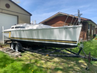 27' Sailing Sloop and trailer in Sailboats in St. Catharines - Image 2
