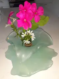 Vase en verre pour fleurs coupées ou arrangement floral