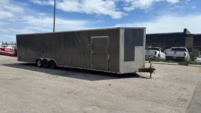 Freedom Triple Axle Cargo Enclosed Trailer V-Nose 36'x102" Tridem axle. (used Trailer) Model 8.5X36T...