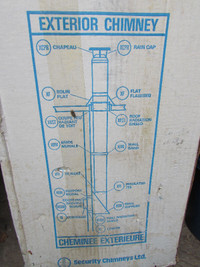 2-Chimney pipe 8'' x 36'' inches Brand New Model 8XL3  NOUVEAU