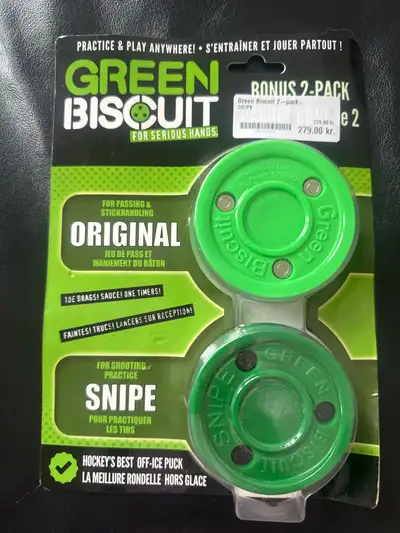Green Biscuit Hockey Puck, View more