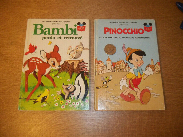 Bambi perdu et retrouvé-Pinocchio et son aventure-1983 Danemark dans Livres jeunesse et ados  à Ville de Montréal