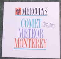 1962 Mercury, Comet, Meteor, car sales Brochure, in Penticton