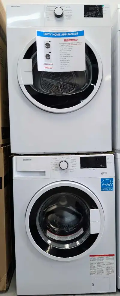 2020 – 24" Blomberg Washer & Dryer Set – 1 Year Warranty, View more
