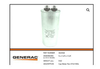 (NEW) Generac Cap Motor Run 0G5958 47UF 440V