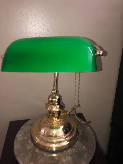 Vintage Bankers Lamp/sold as Is/works, View more
