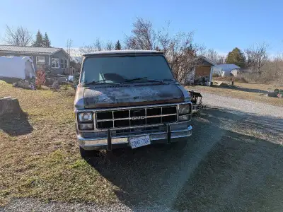 This GMC van, perfect for a restoration project or for parts, comes with a V8 engine. Please note, t...